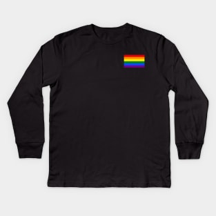 Gay Pride Flag - Minimalist Kids Long Sleeve T-Shirt